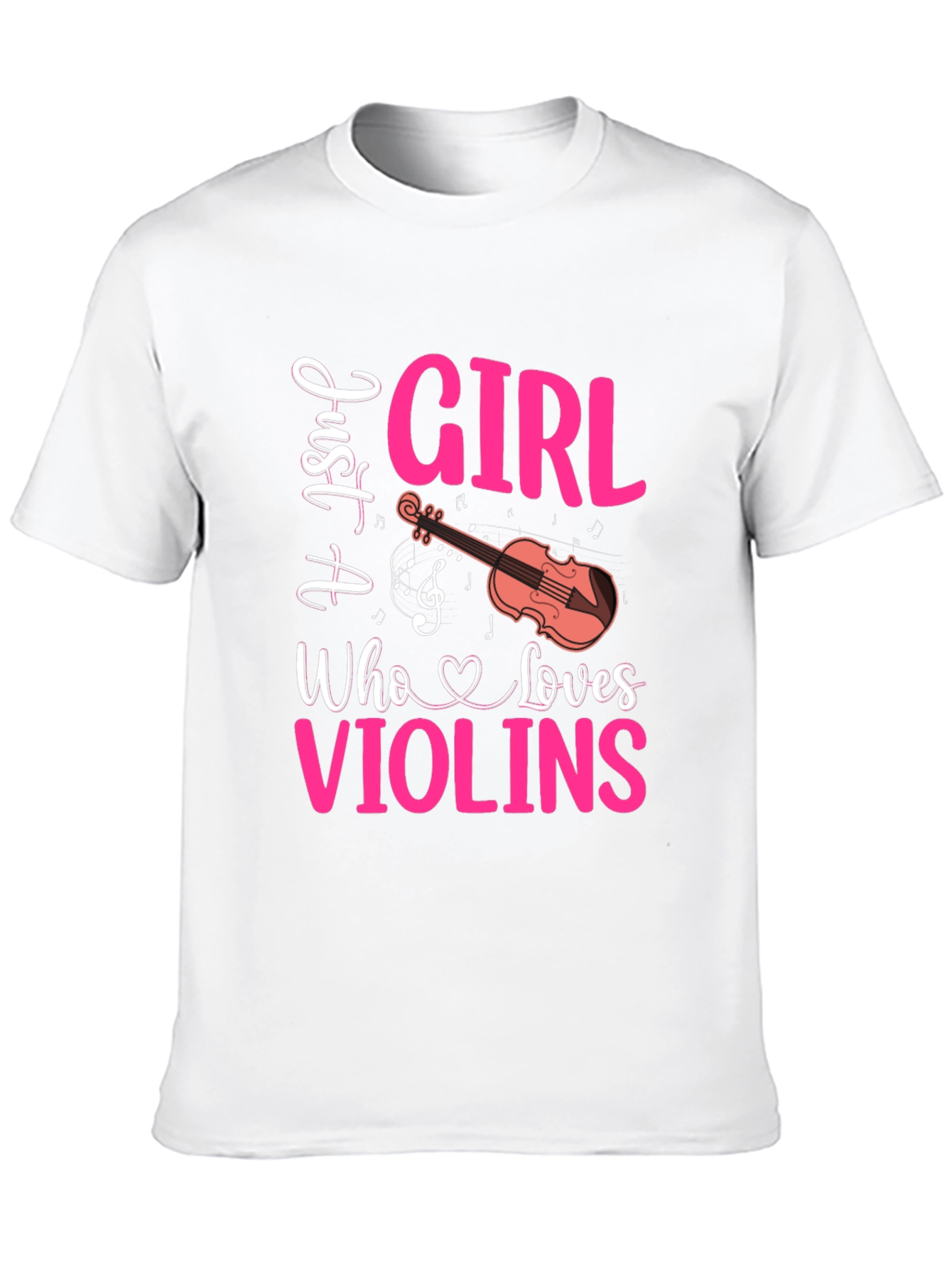 Just A Girl Who Loves Violins Graphic Tee