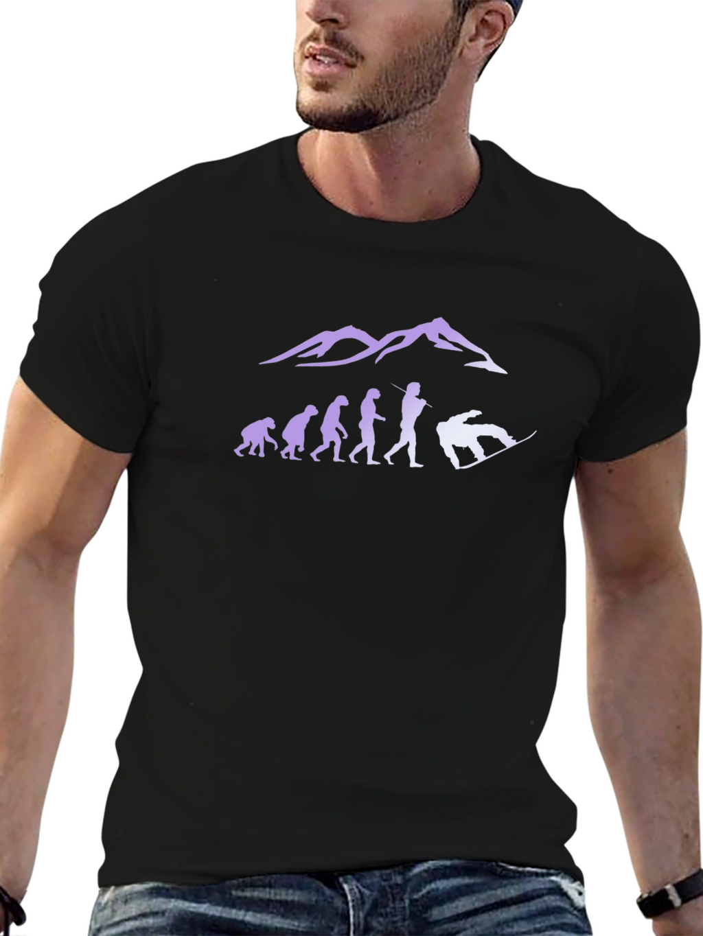 Snowboard Evolution Mens T-Shirt