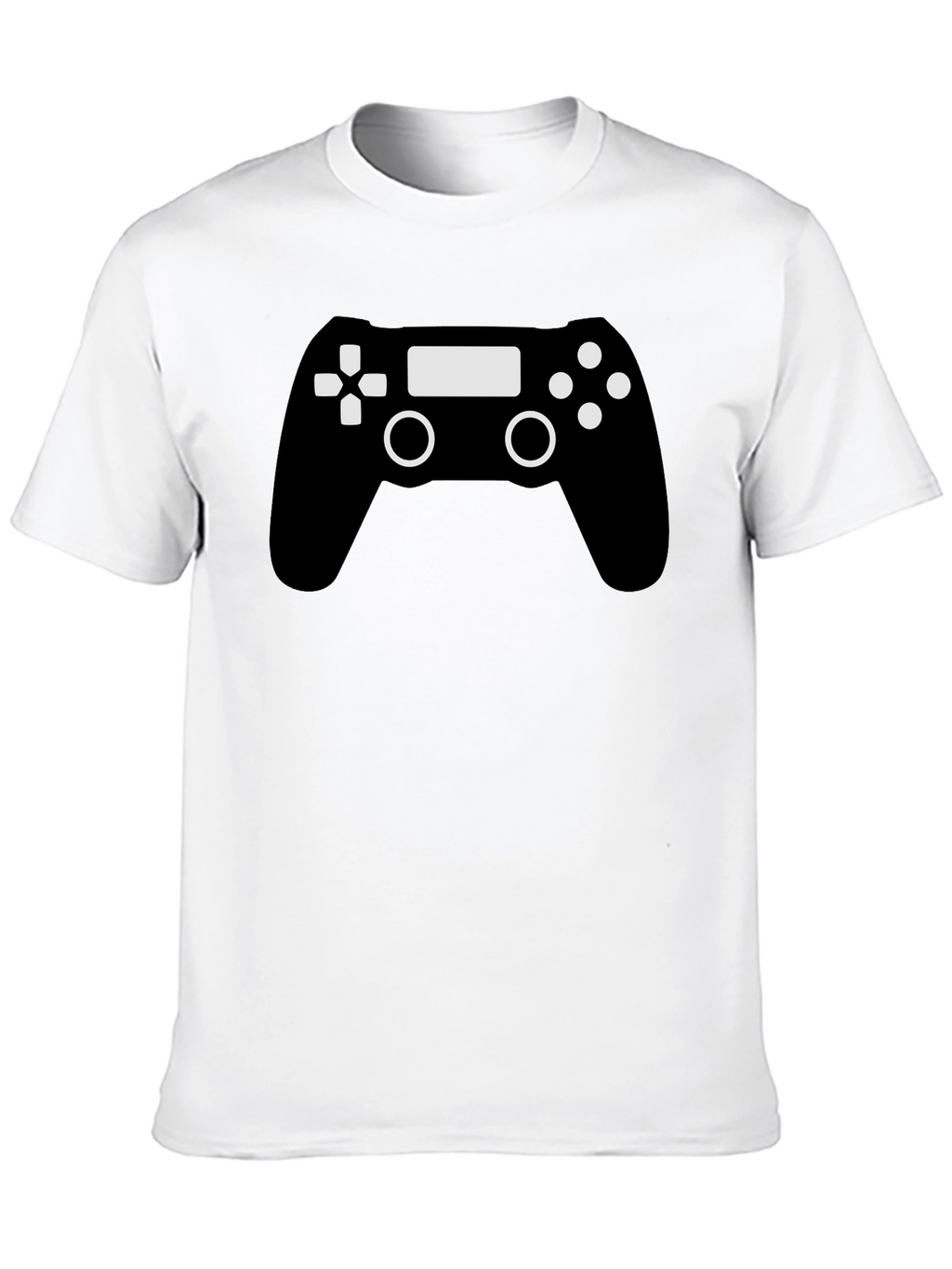 Gamer Controller Graphic T-Shirt - Black Cotton Blend