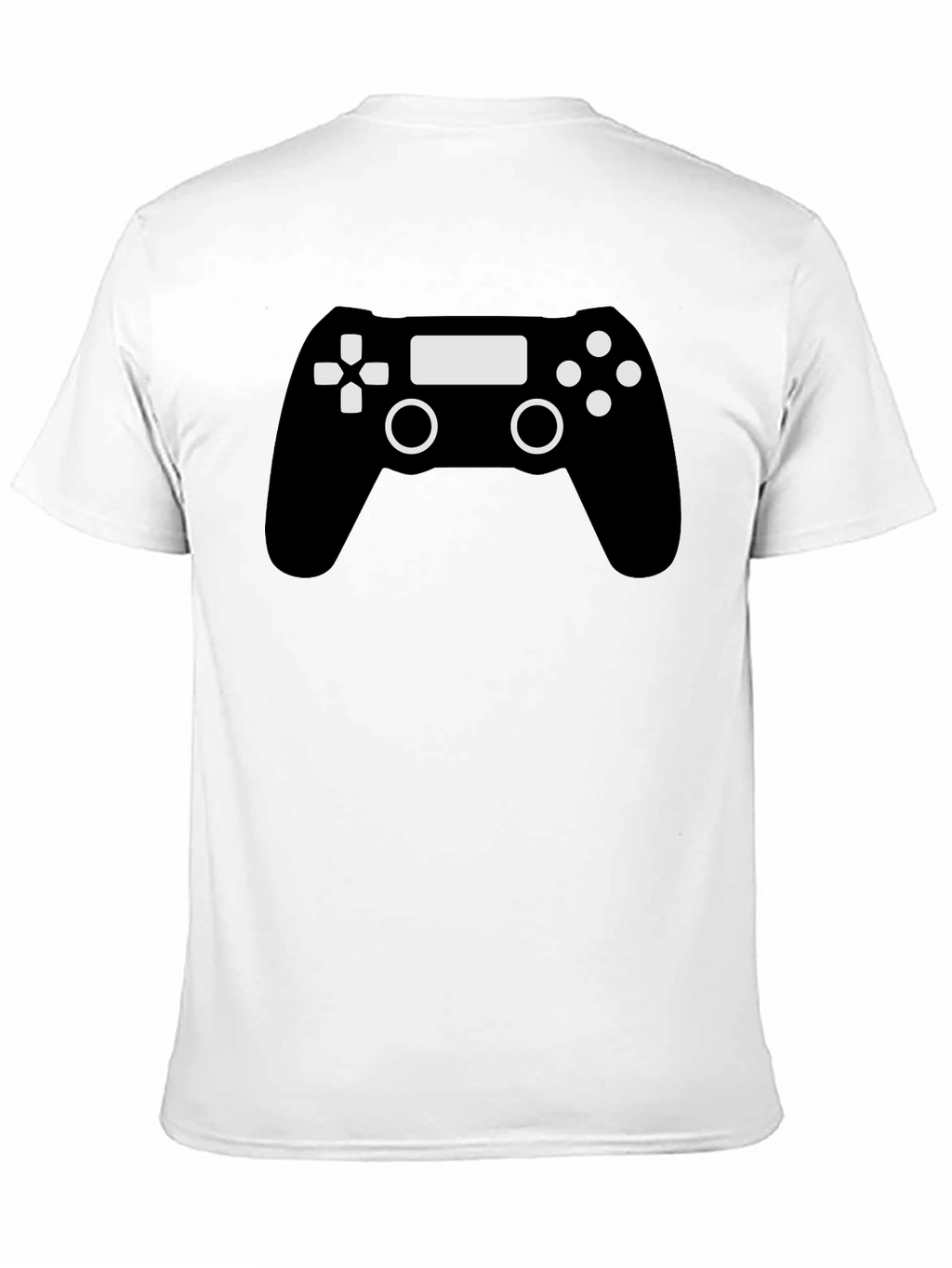 Gamer Controller Graphic T-Shirt - Black Cotton Blend