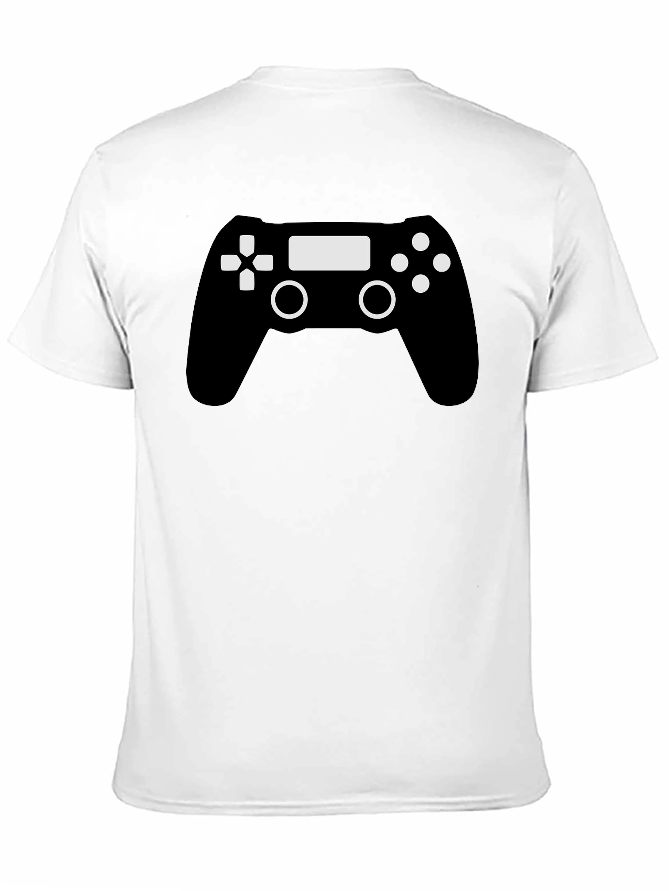 Gamer Controller Graphic T-Shirt - Black Cotton Blend
