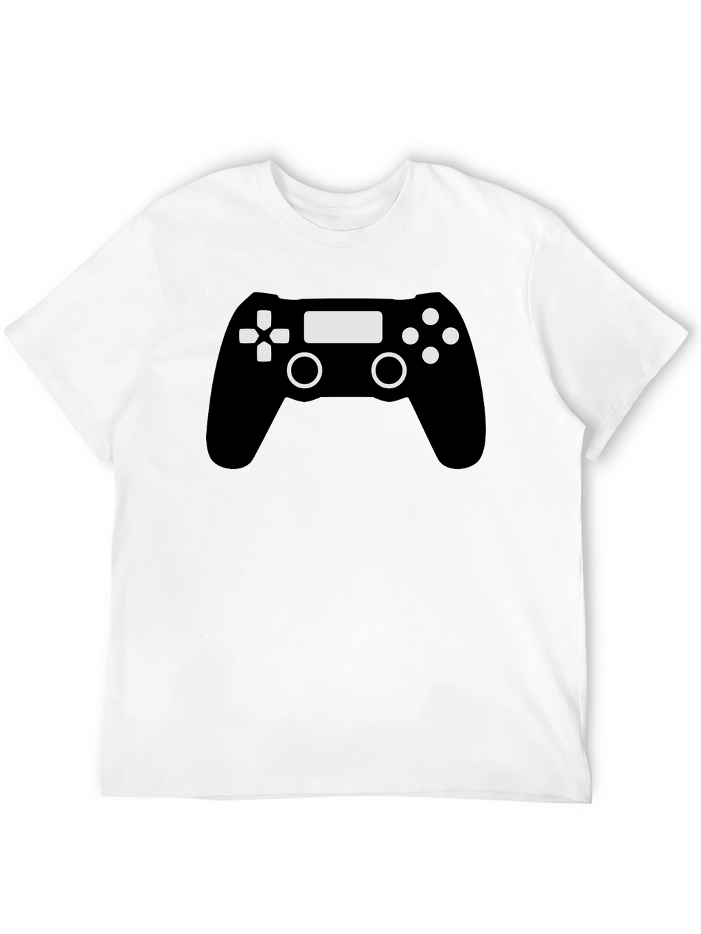 Gamer Controller Graphic T-Shirt - Black Cotton Blend