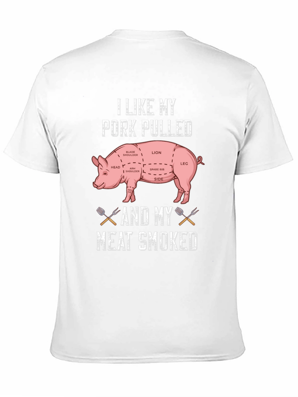 Pork Pulled Meat Smoked T-Shirt BBQ