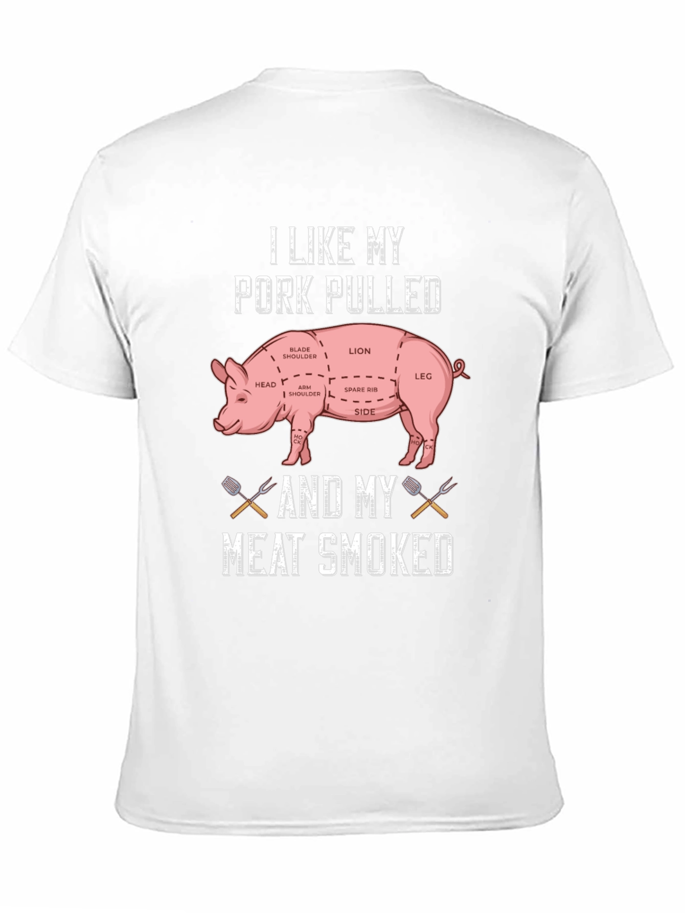 Pork Pulled Meat Smoked T-Shirt BBQ