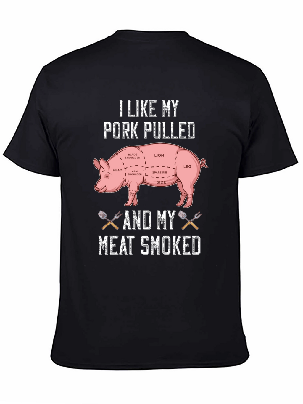 Pork Pulled Meat Smoked T-Shirt BBQ