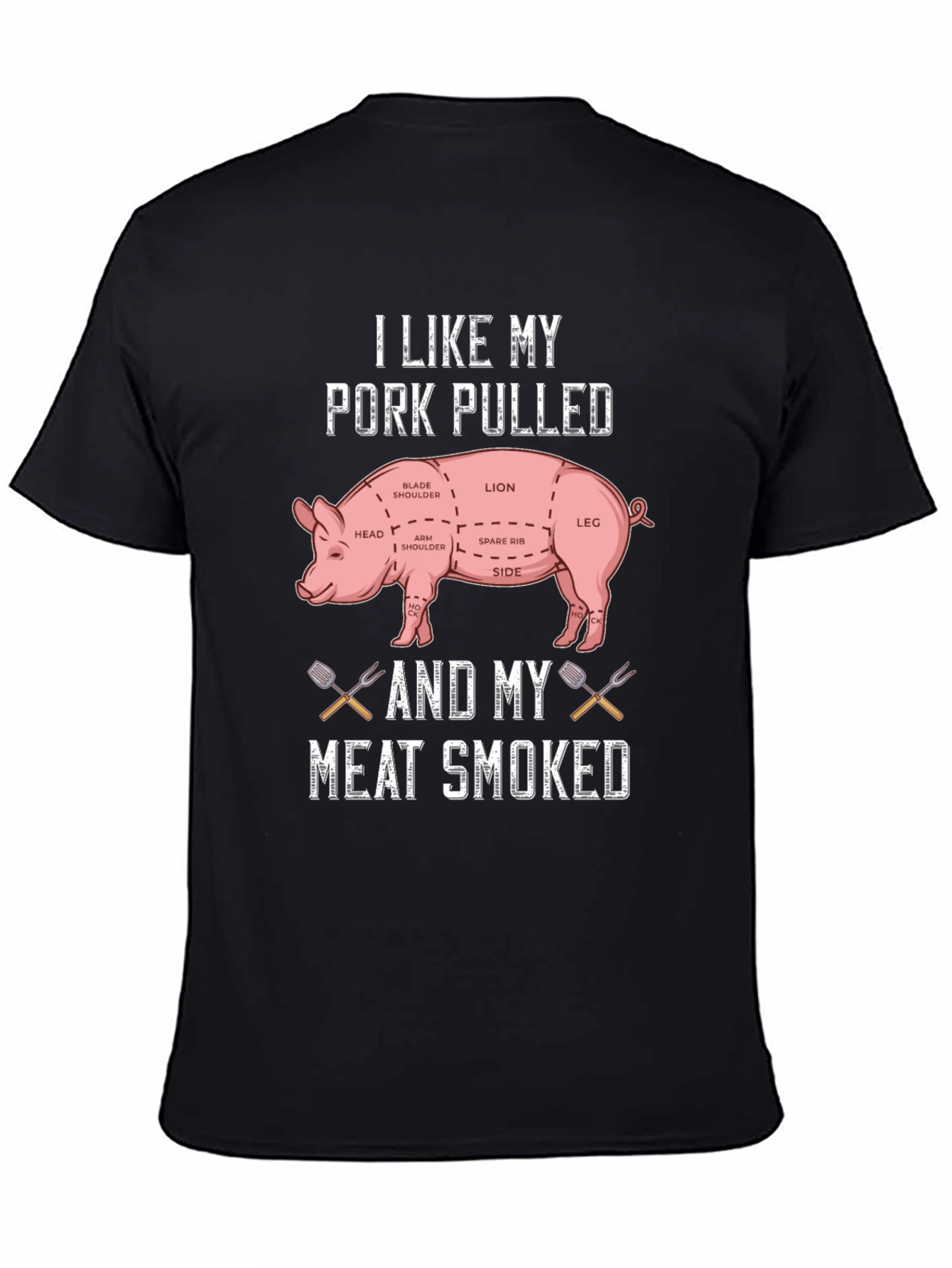 Pork Pulled Meat Smoked T-Shirt BBQ