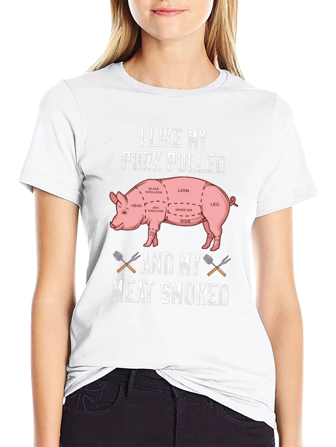 Pork Pulled Meat Smoked T-Shirt BBQ