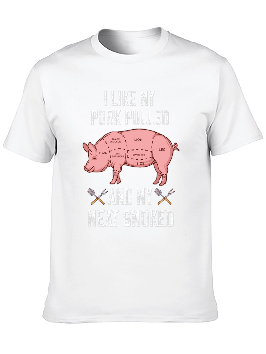 Pork Pulled Meat Smoked T-Shirt BBQ