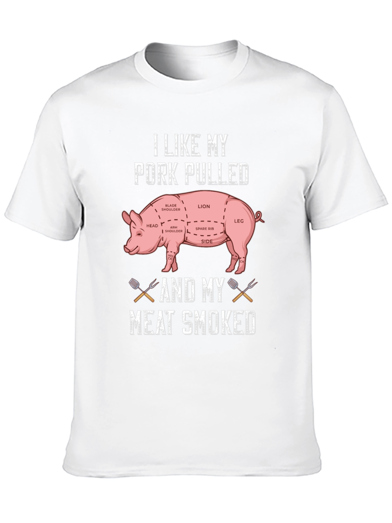 Pork Pulled Meat Smoked T-Shirt BBQ