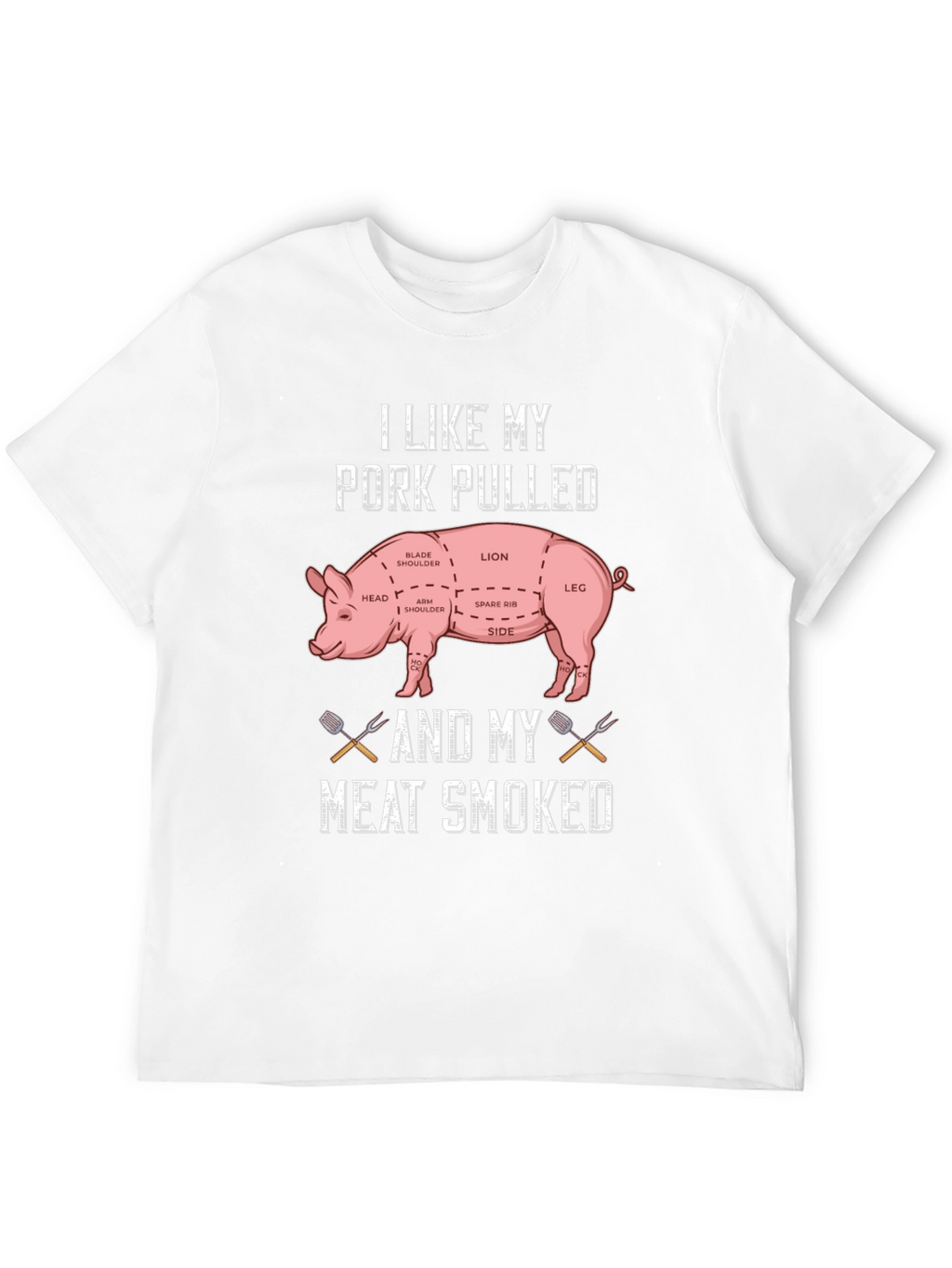 Pork Pulled Meat Smoked T-Shirt BBQ