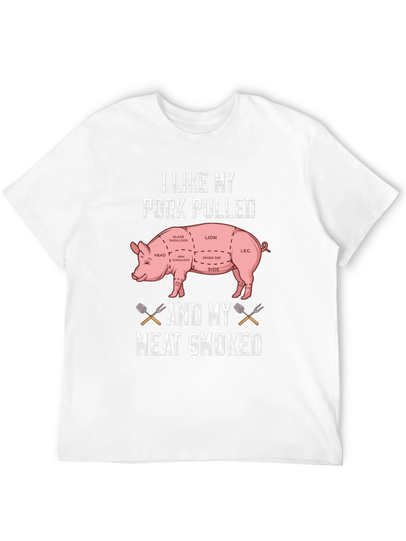 Pork Pulled Meat Smoked T-Shirt BBQ