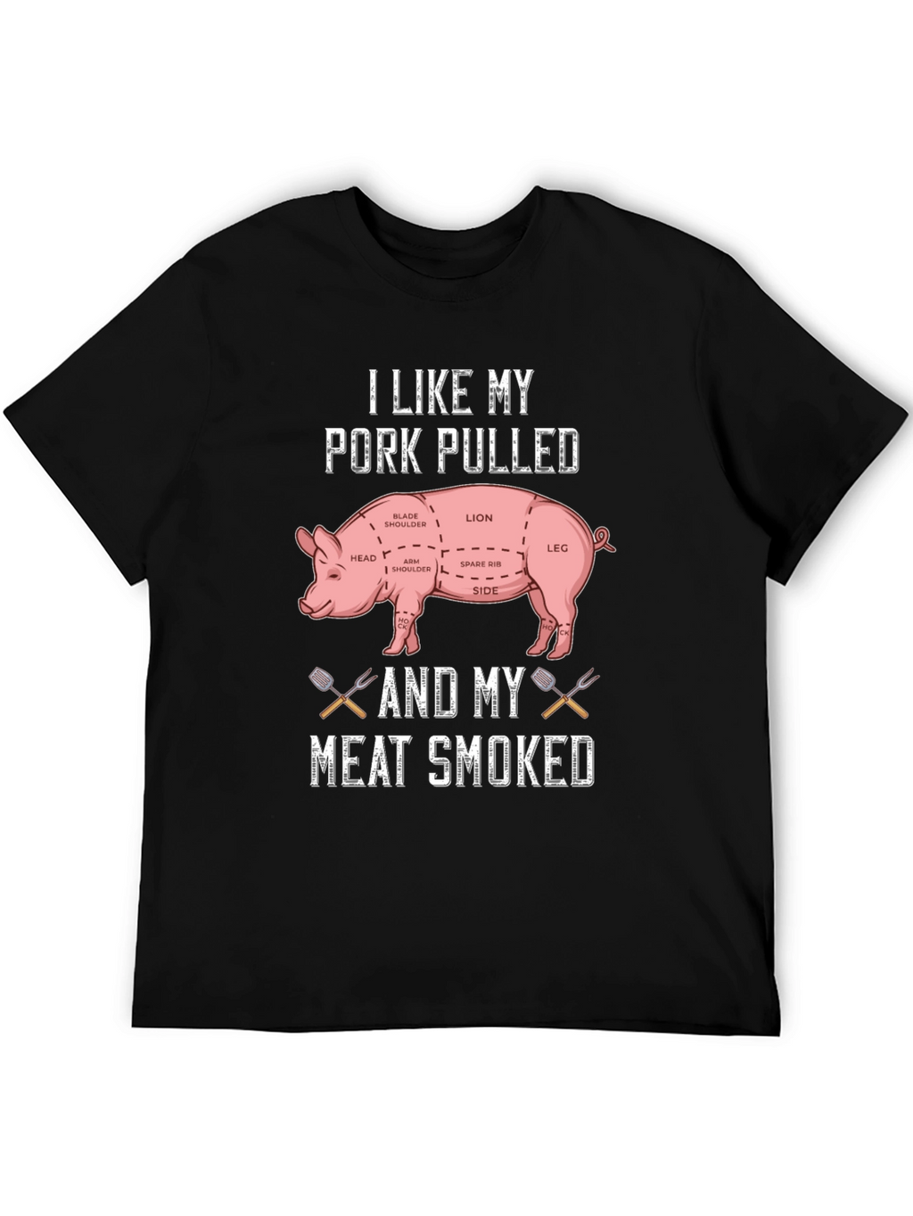 Pork Pulled Meat Smoked T-Shirt BBQ