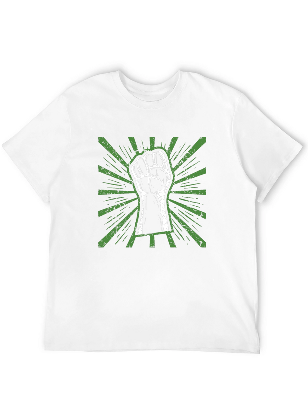Power Fist Graphic Tee - Black Cotton T-Shirt