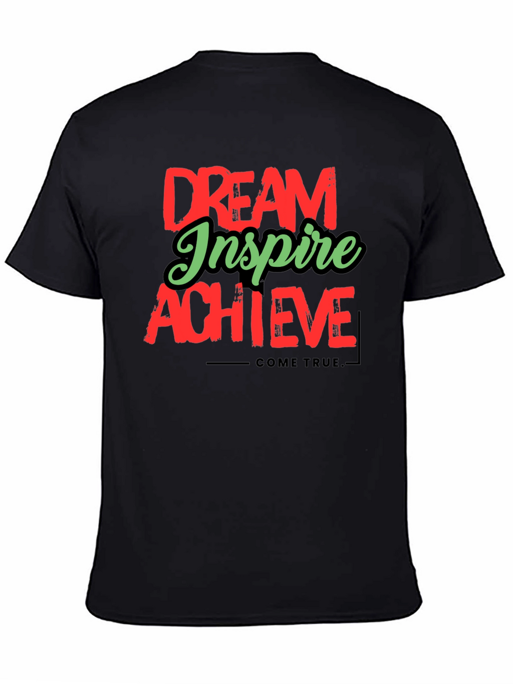 Dream Inspire Achieve Graphic Tee - Black
