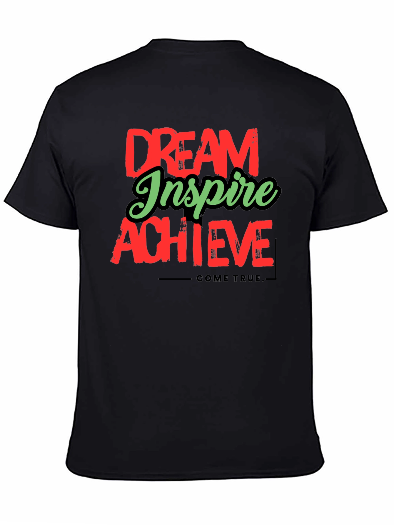 Dream Inspire Achieve Graphic Tee - Black