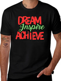 Dream Inspire Achieve Graphic Tee - Black