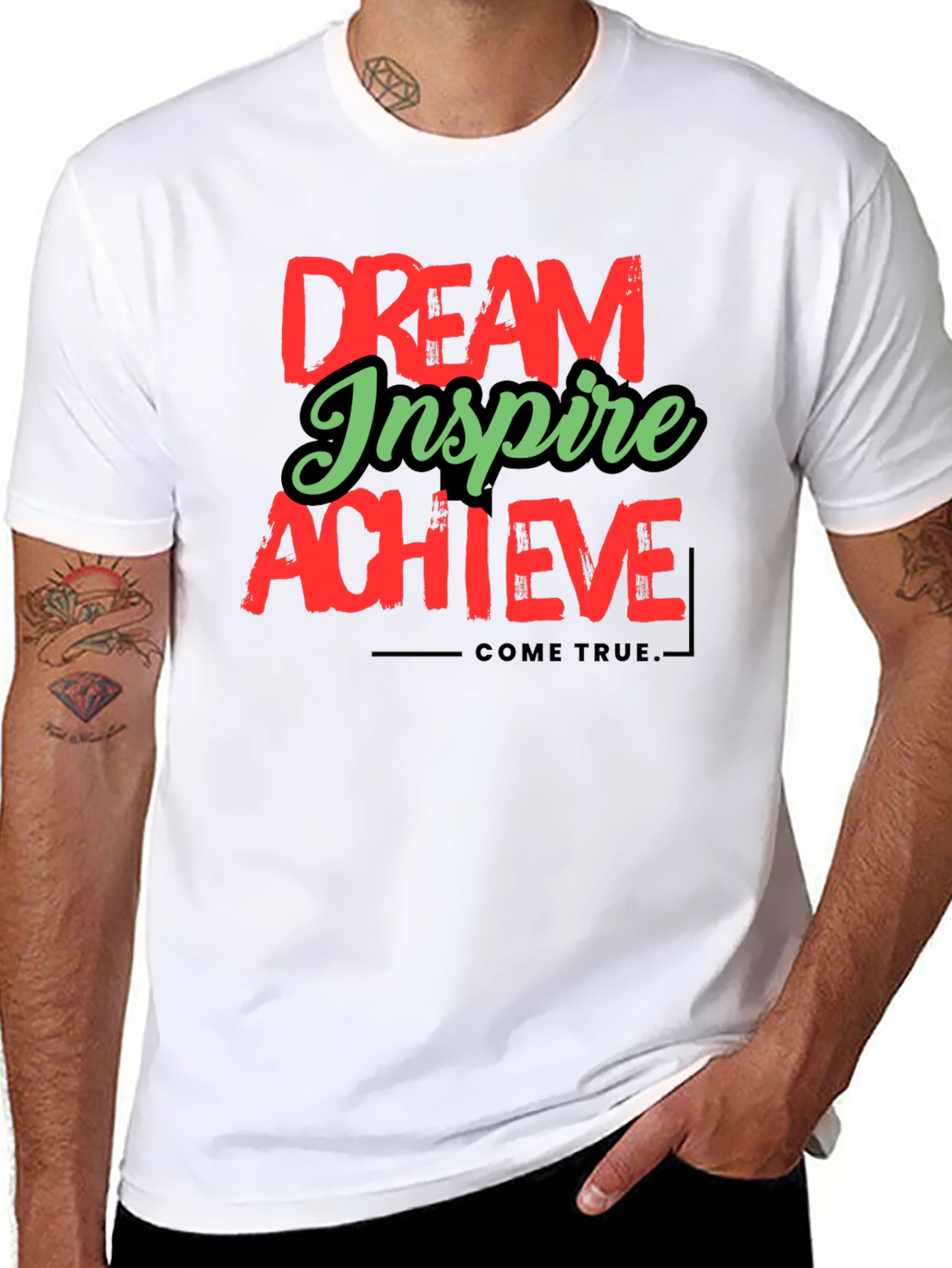 Dream Inspire Achieve Graphic Tee - Black