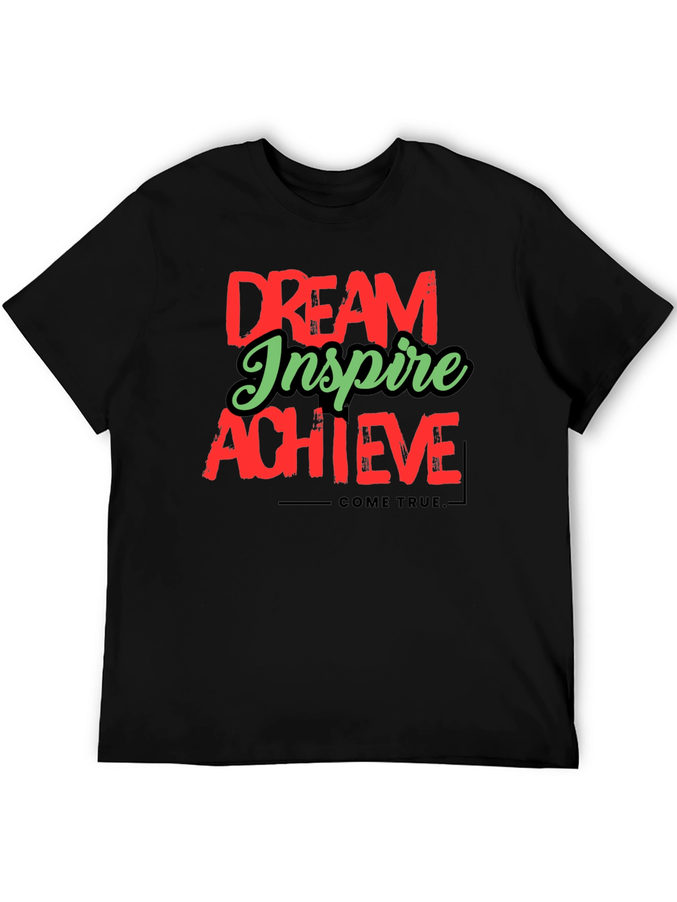 Dream Inspire Achieve Graphic Tee - Black