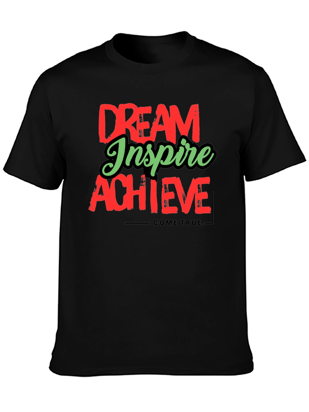 Dream Inspire Achieve Graphic Tee - Black