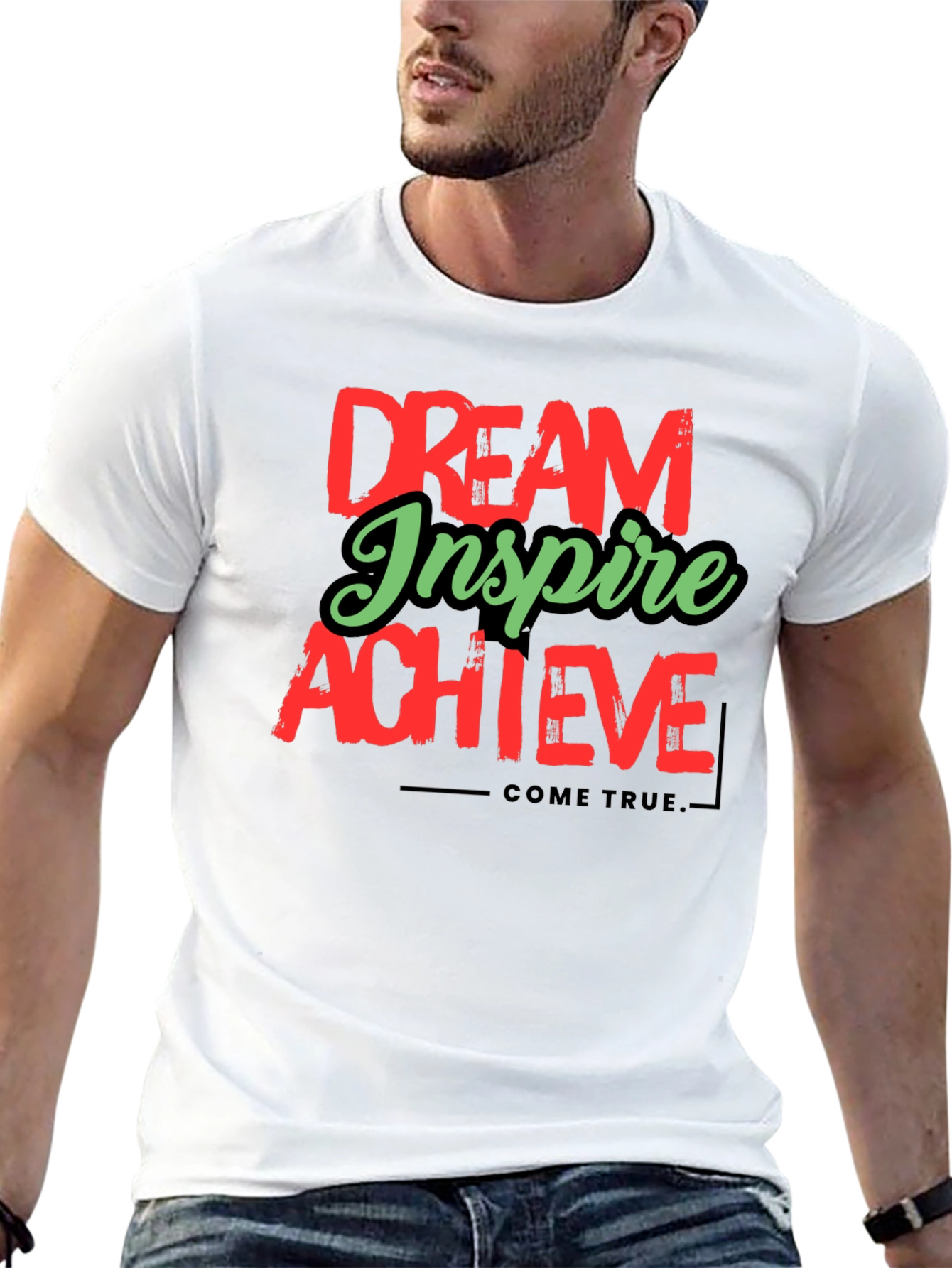 Dream Inspire Achieve Graphic Tee - Black