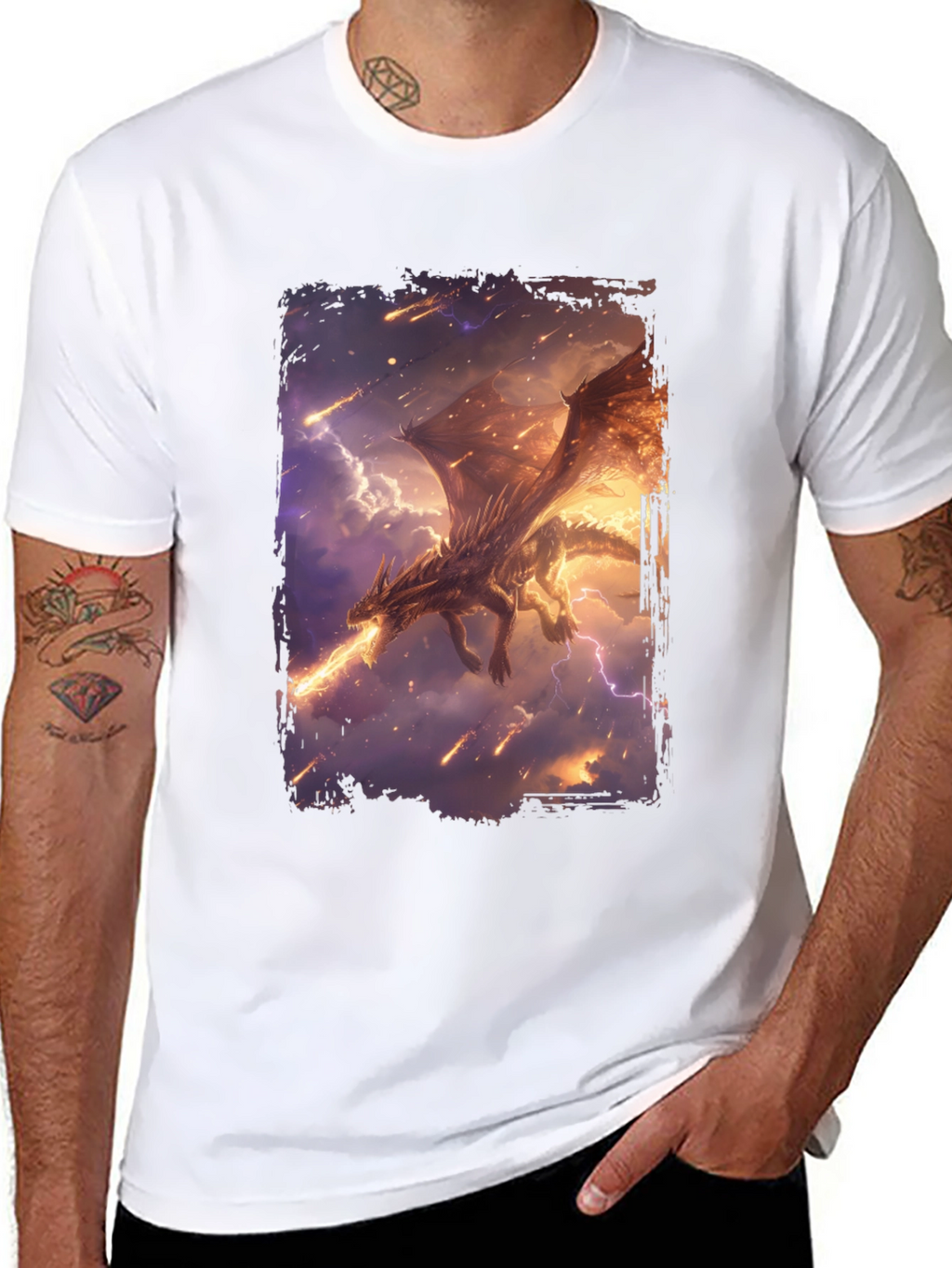 Dragon Fire Black T-Shirt