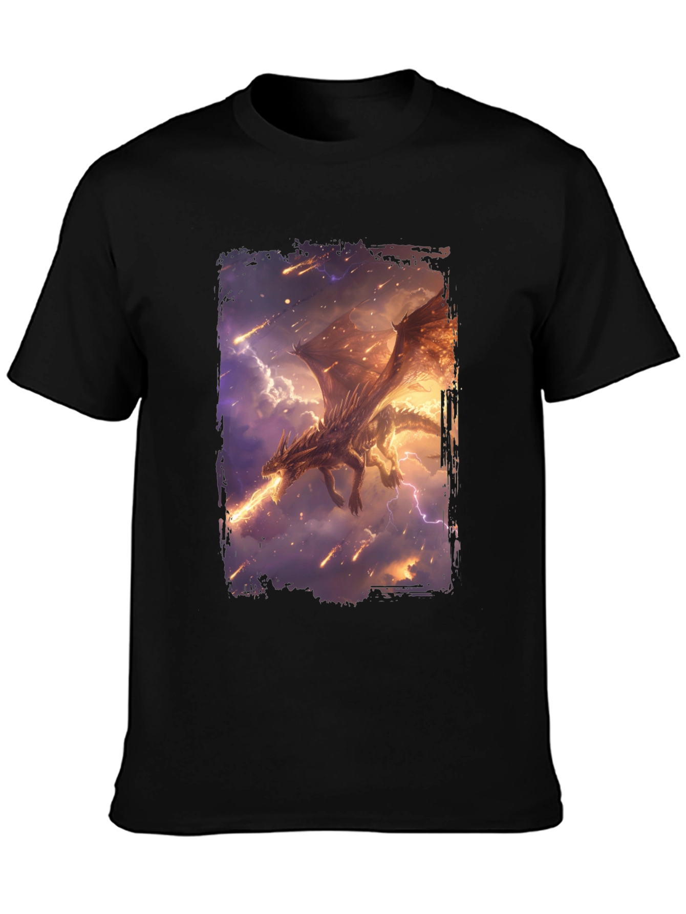Dragon Fire Black T-Shirt