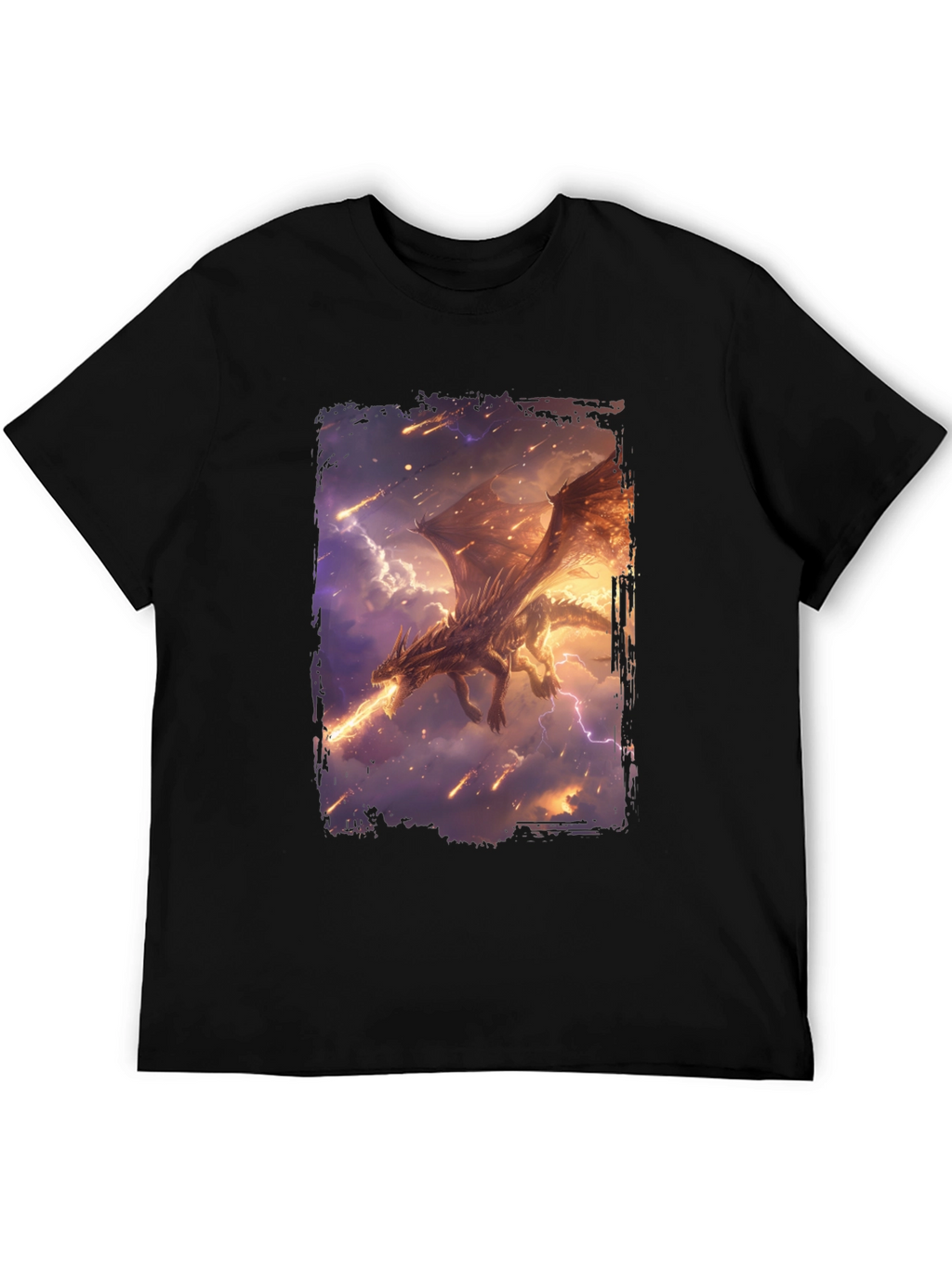 Dragon Fire Black T-Shirt