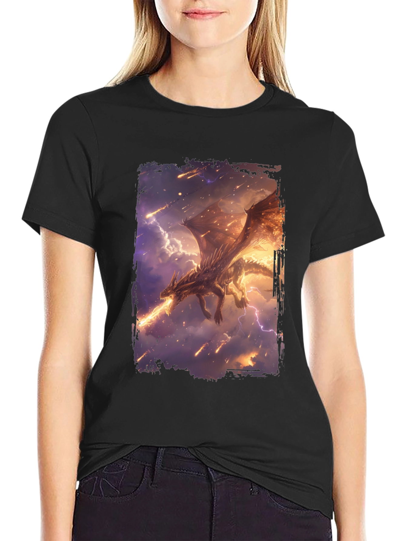Dragon Fire Black T-Shirt