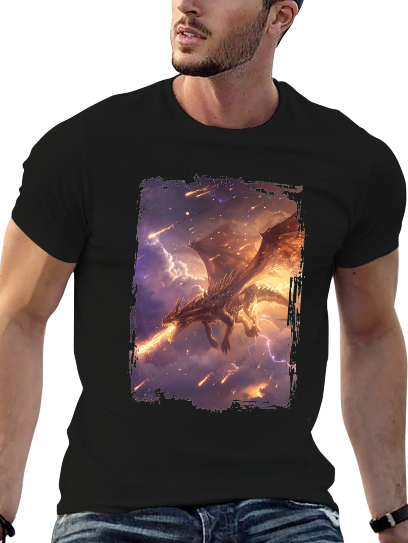 Dragon Fire Black T-Shirt
