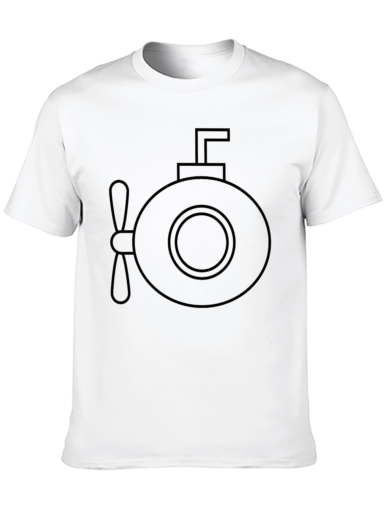 Submarine Graphic Black T-Shirt