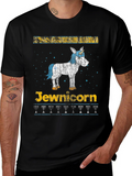Jewnicorn Menorah Hanukkah T-Shirt