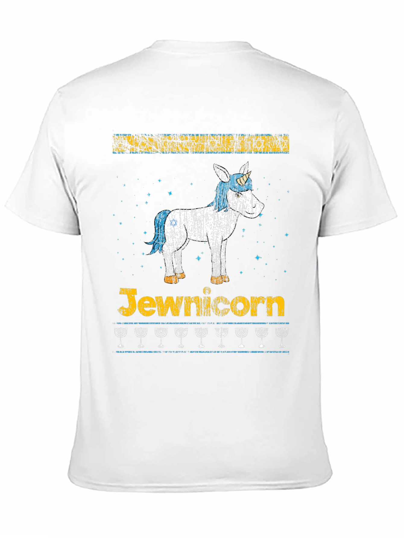 Jewnicorn Menorah Hanukkah T-Shirt