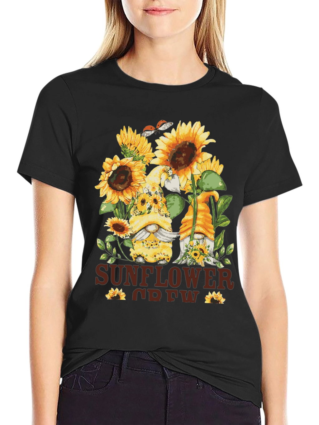 Sunflower Crew Gnome Graphic Tee