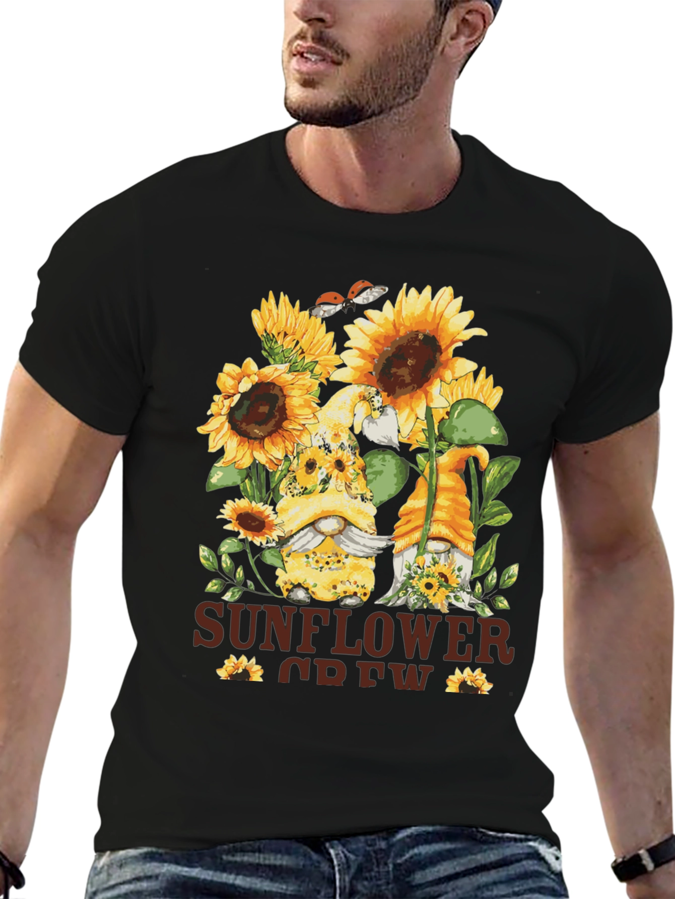 Sunflower Crew Gnome Graphic Tee
