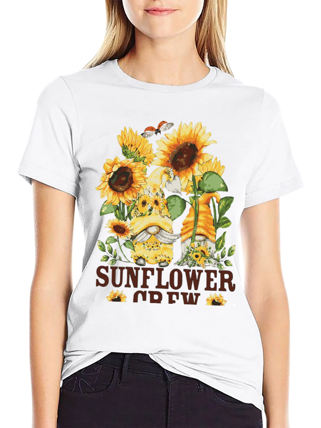 Sunflower Crew Gnome Graphic Tee