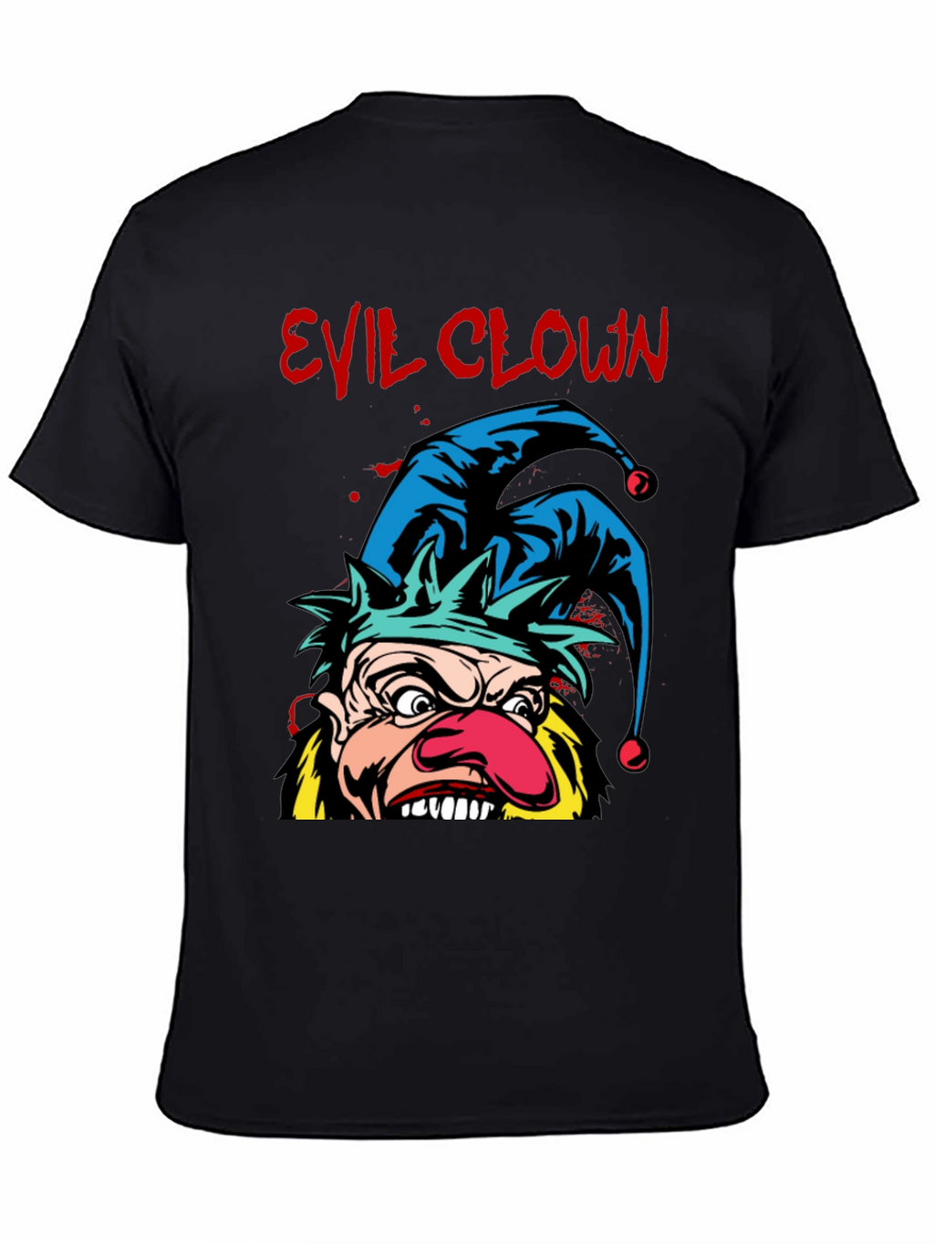 Evil Clown Graphic Tee - Black