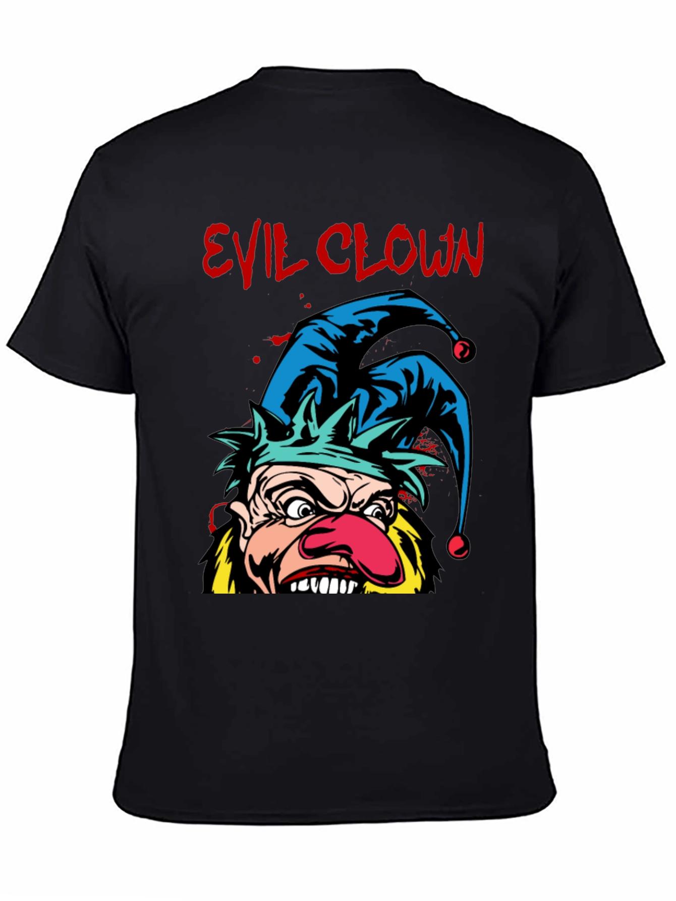 Evil Clown Graphic Tee - Black
