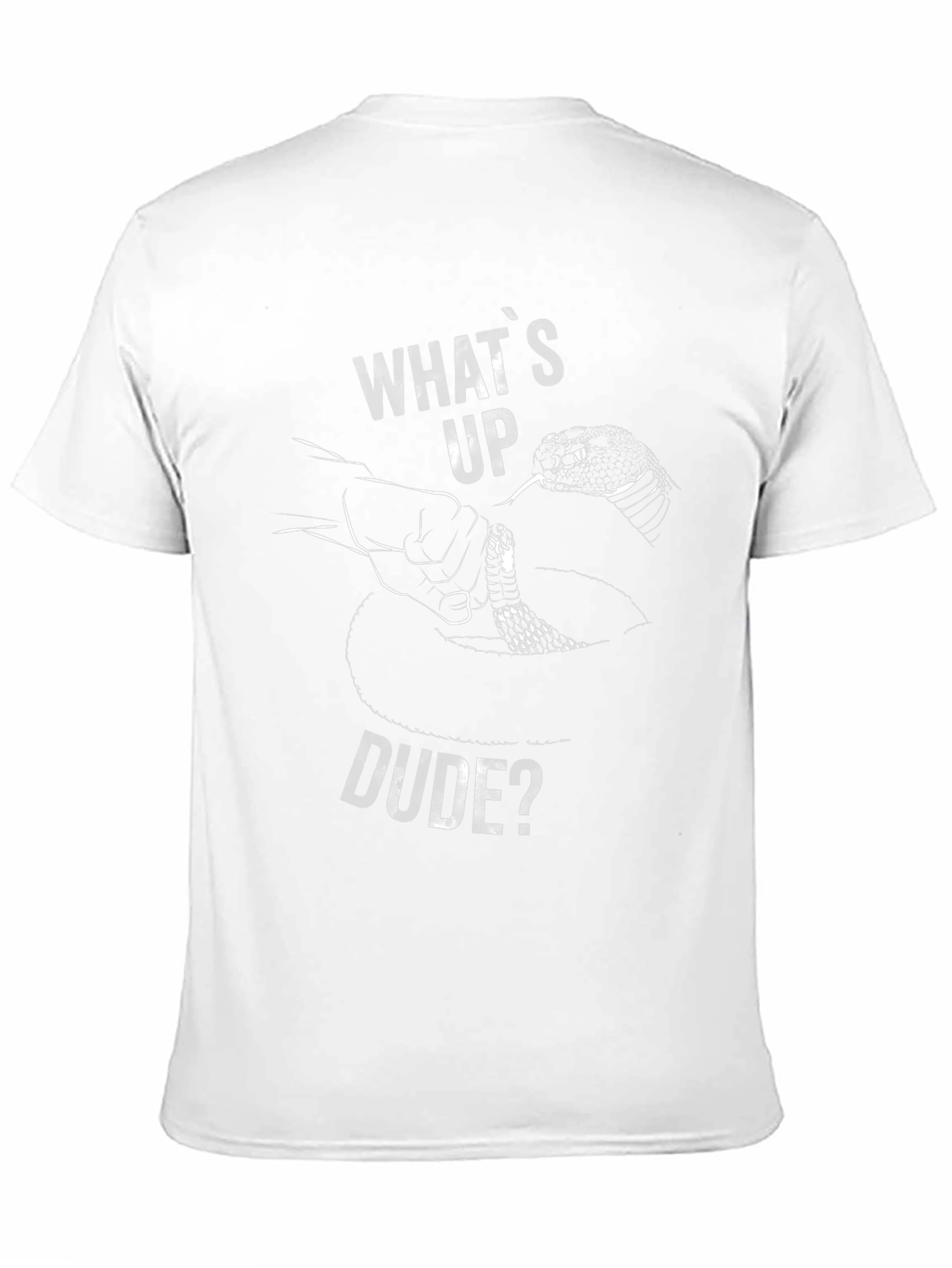 Whats Up Dude? Snake Graphic T-Shirt