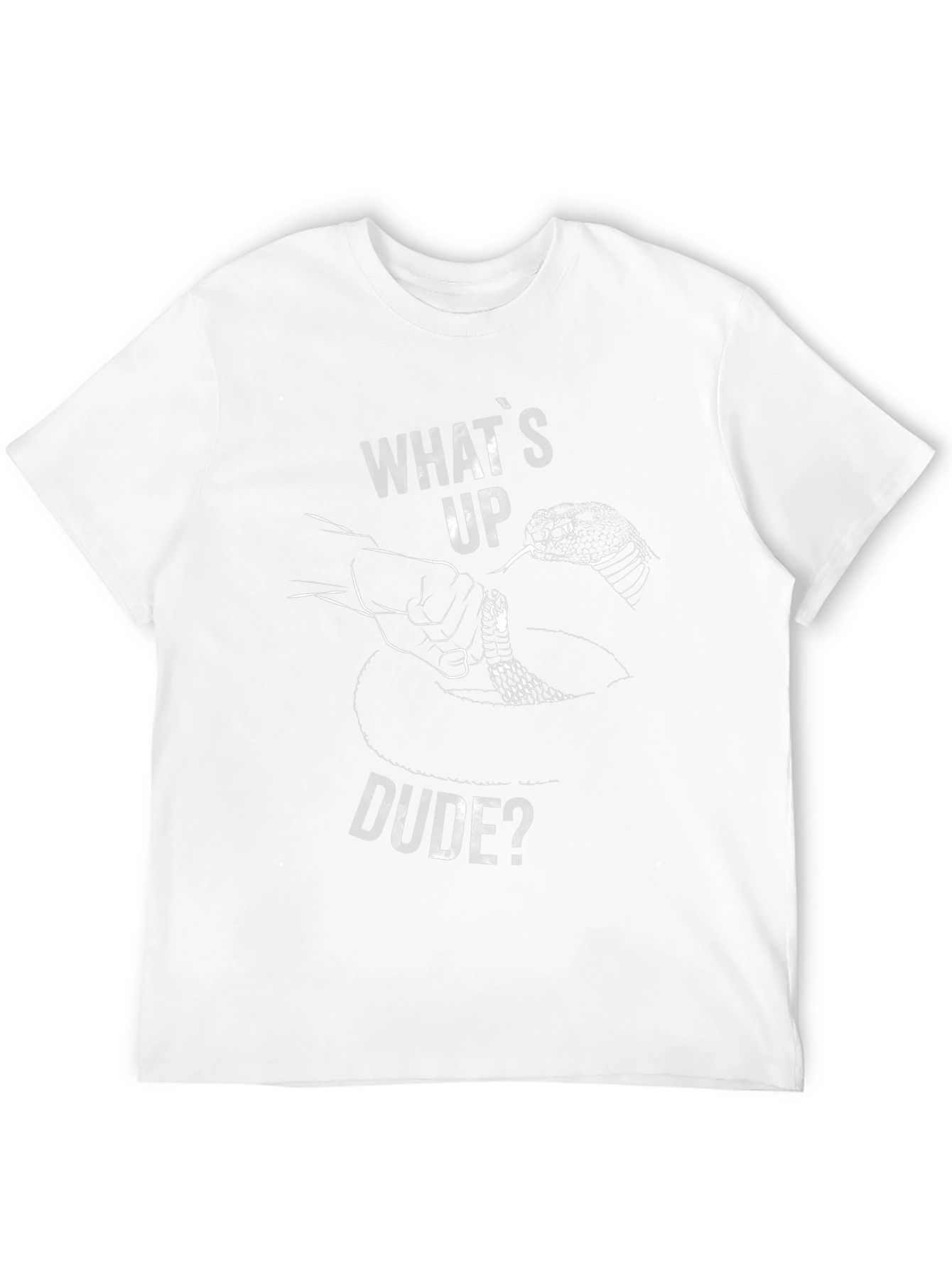 Whats Up Dude? Snake Graphic T-Shirt