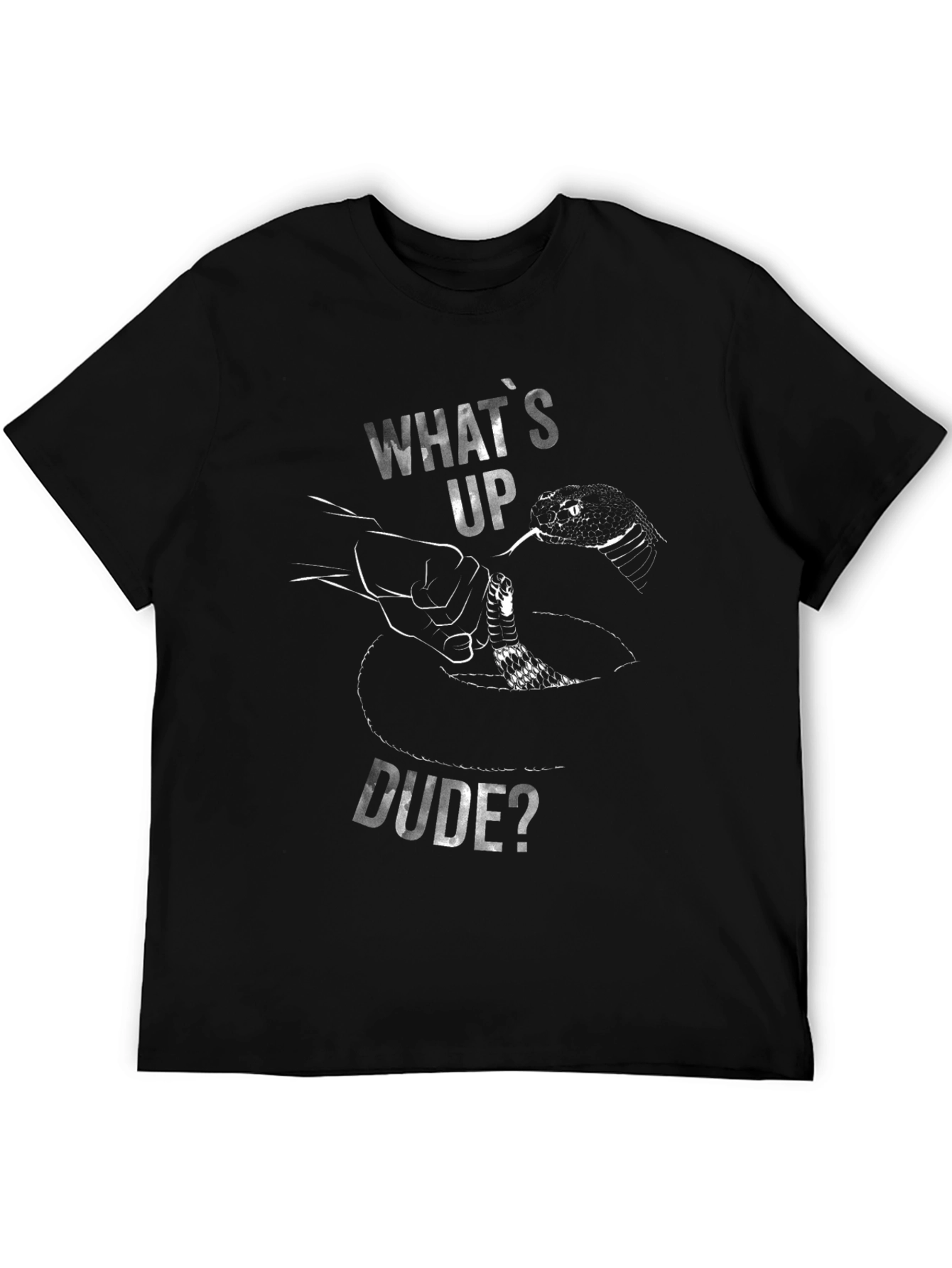 Whats Up Dude? Snake Graphic T-Shirt