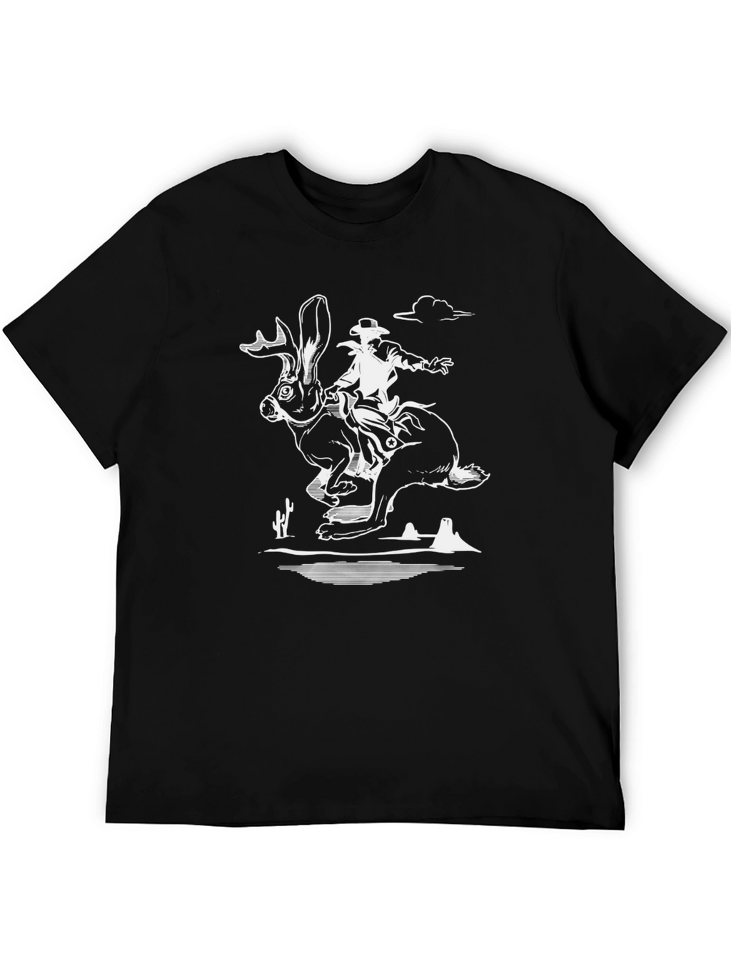 Jackalope Cowboy T-Shirt - Western Humor Tee