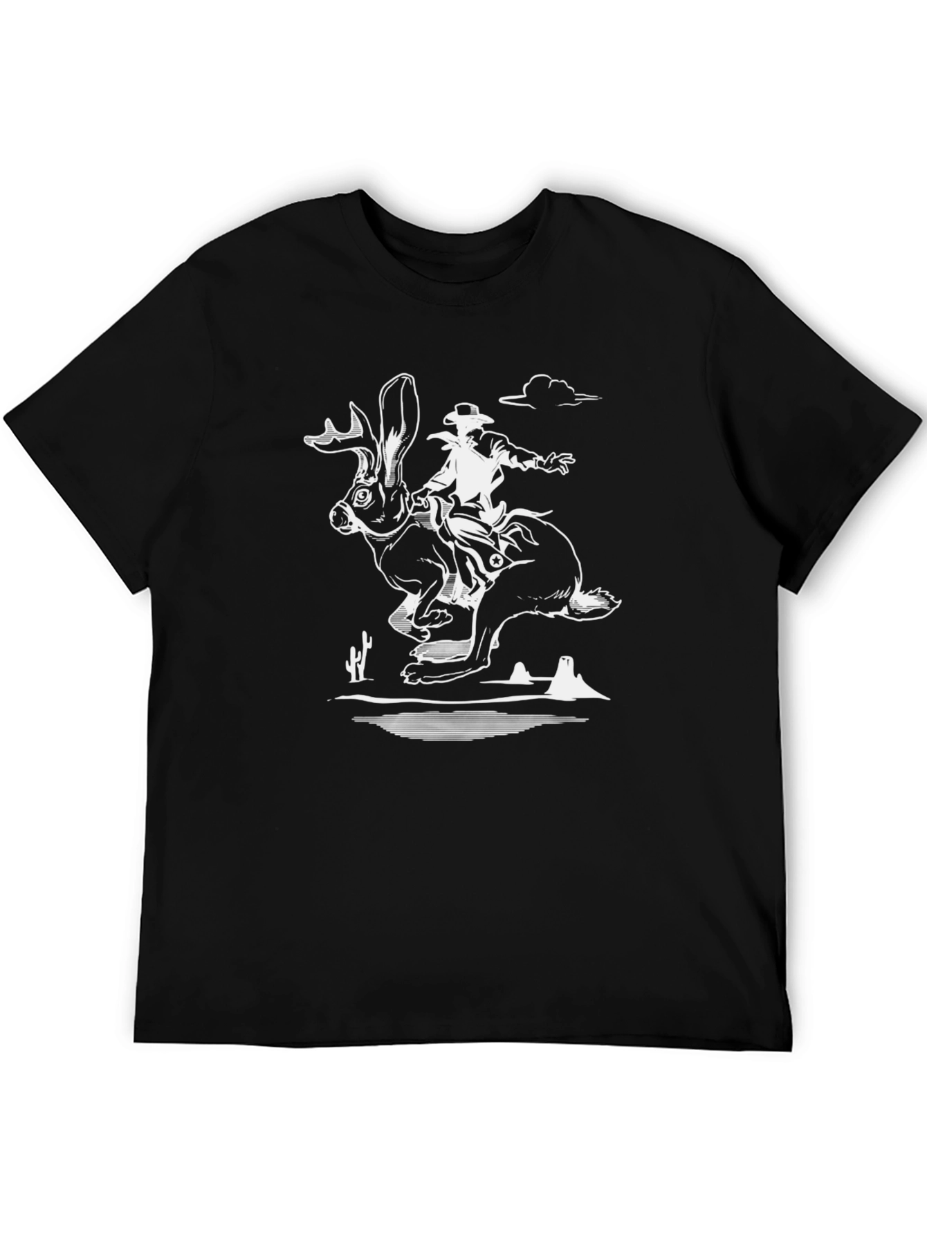 Jackalope Cowboy T-Shirt - Western Humor Tee