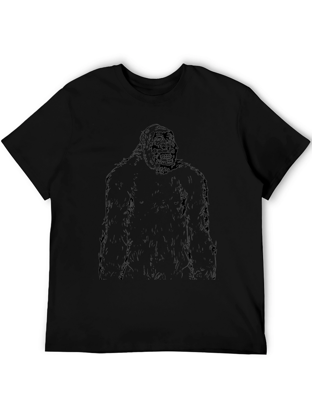 Gorilla Graphic Print Black T-Shirt