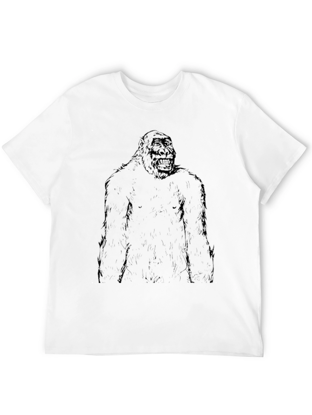 Gorilla Graphic Print Black T-Shirt