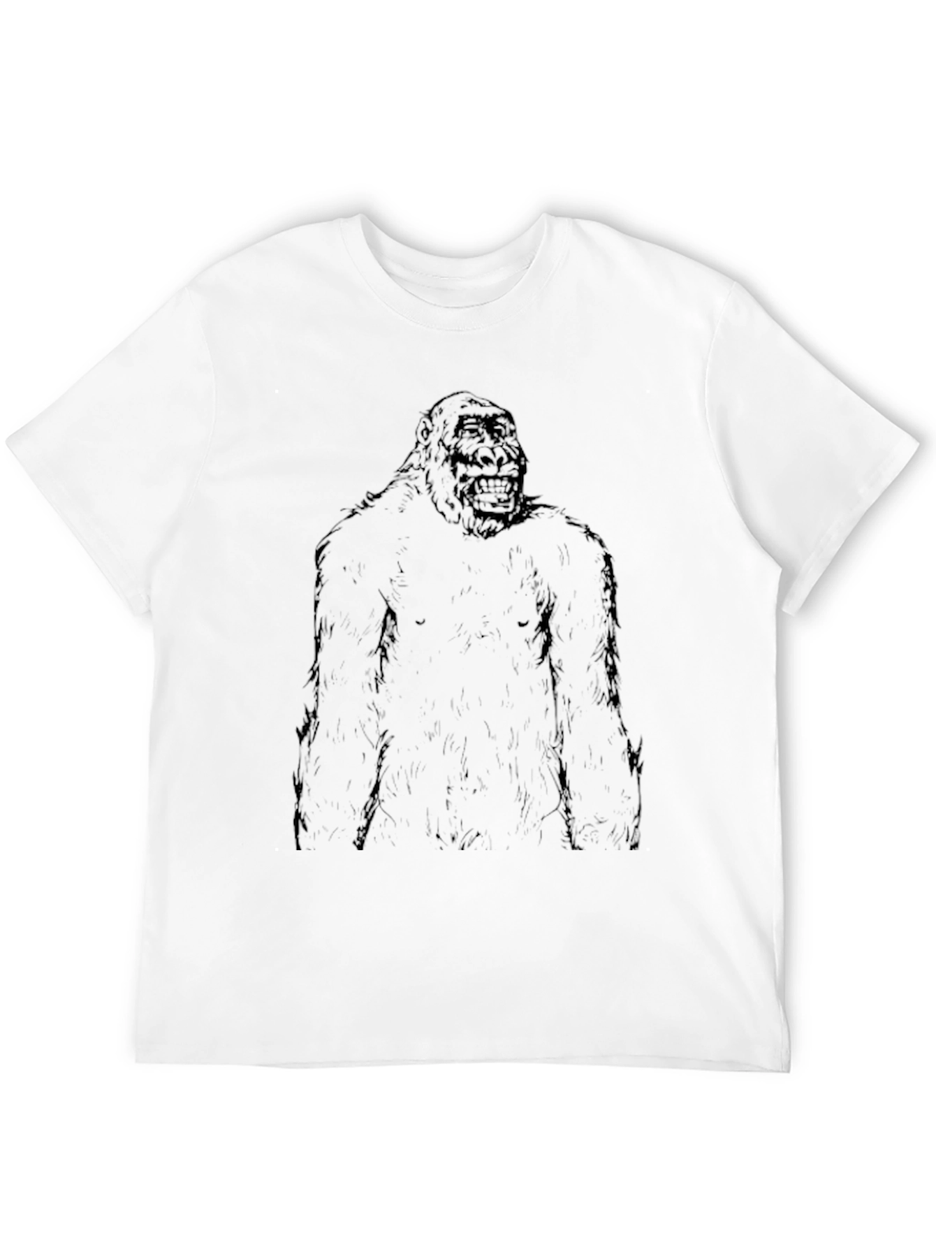 Gorilla Graphic Print Black T-Shirt