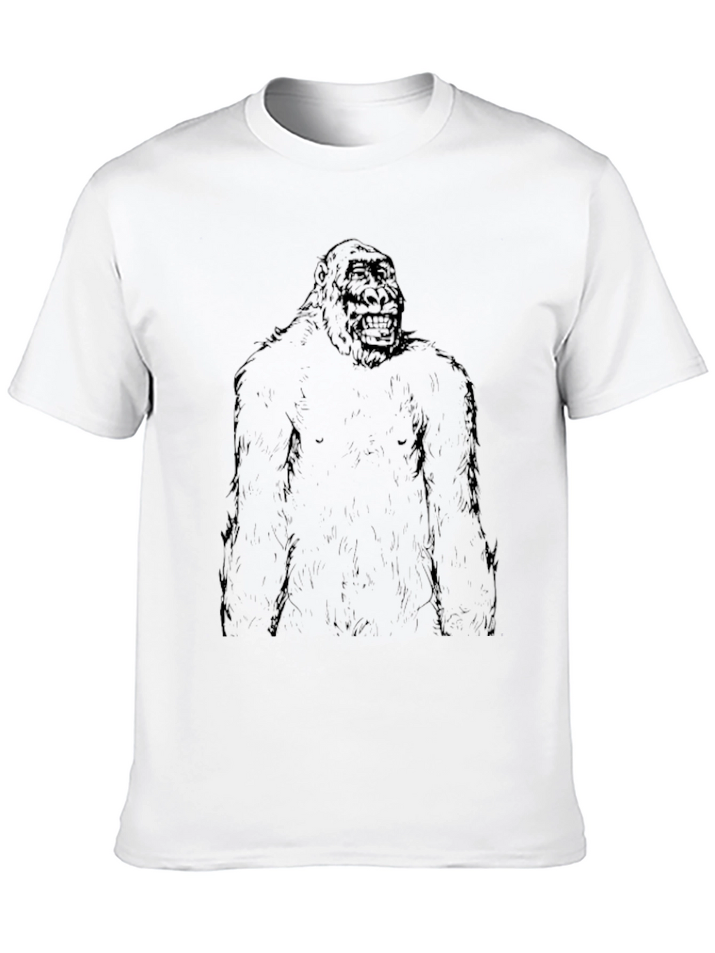 Gorilla Graphic Print Black T-Shirt