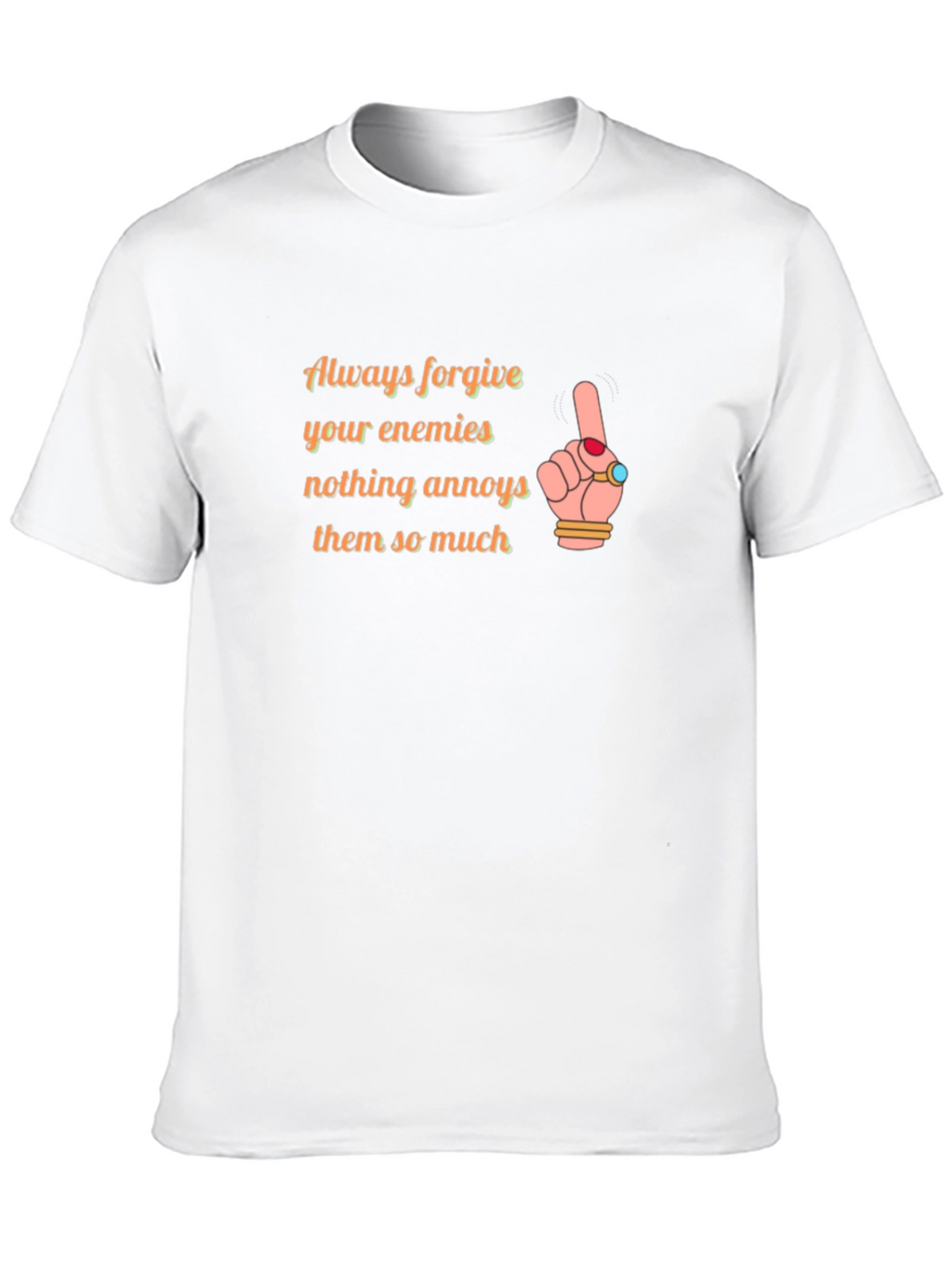 Forgive Enemies Black Graphic Tee