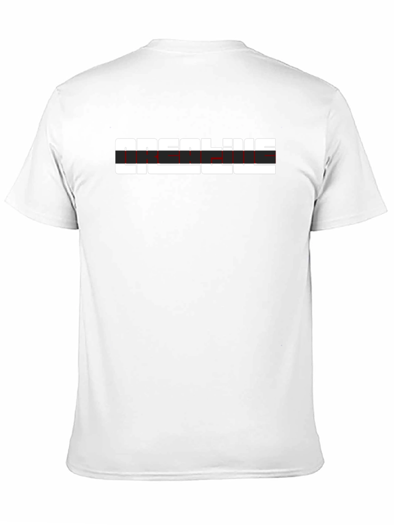 Real Line Black Graphic T-Shirt