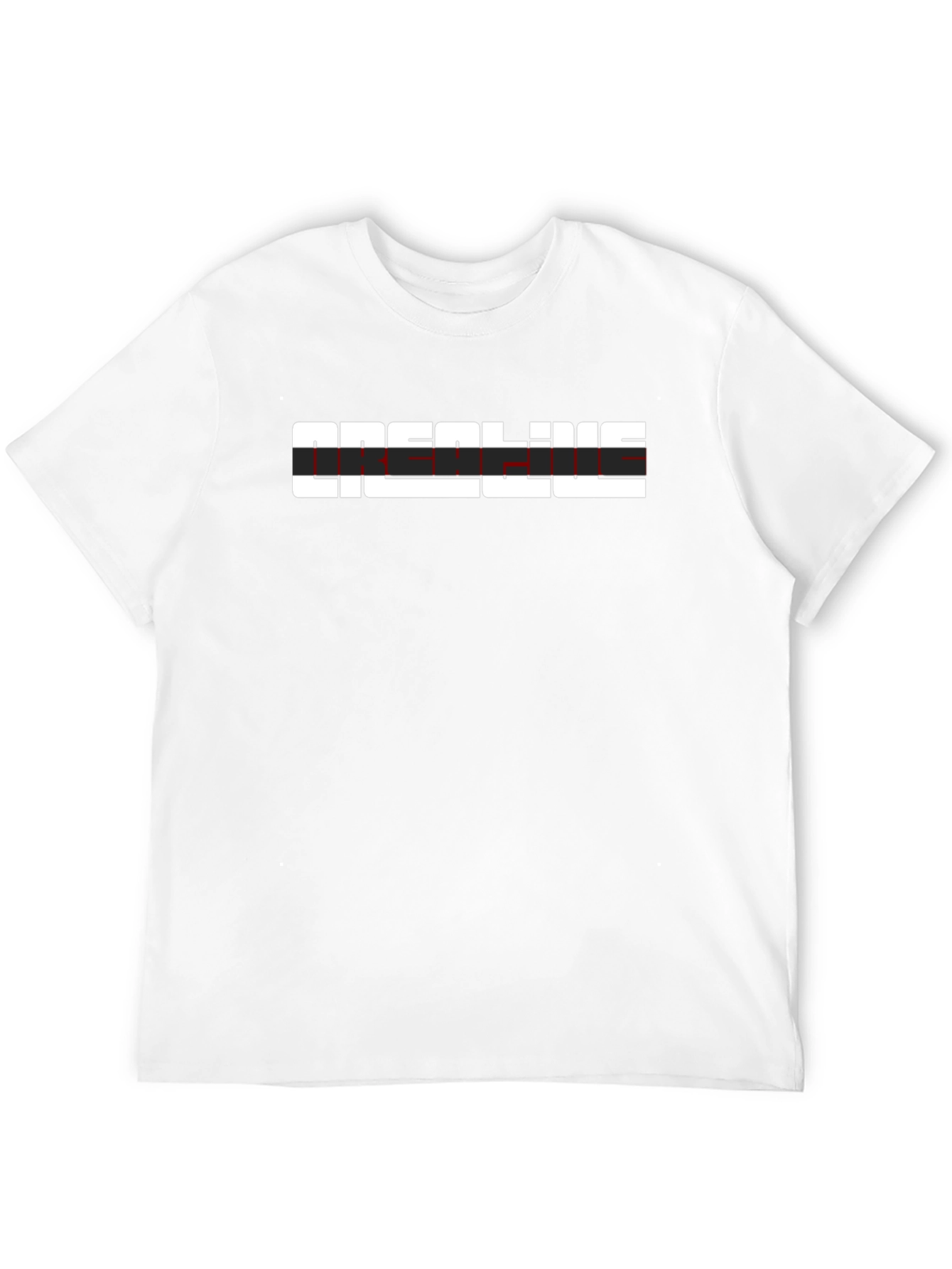 Real Line Black Graphic T-Shirt