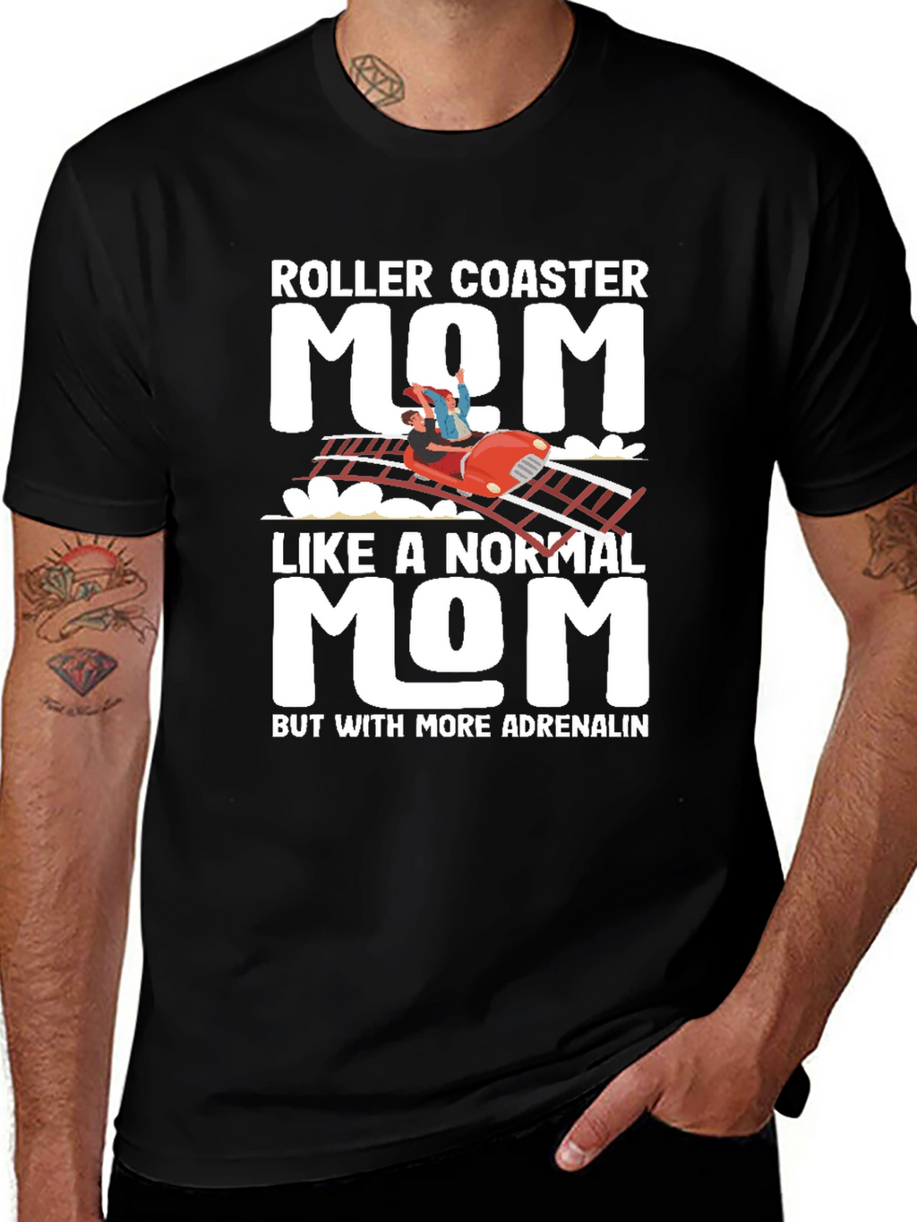Roller Coaster Mom T-Shirt - Adrenaline Lover